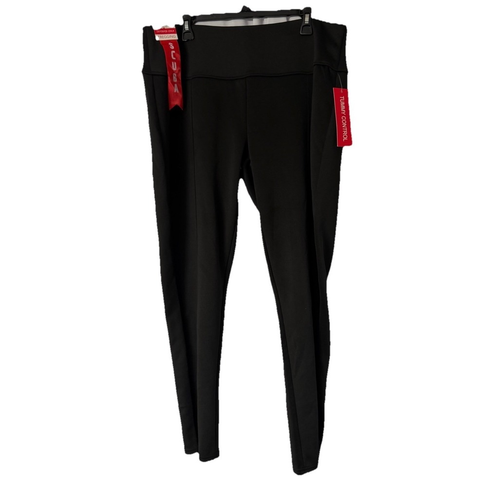 NWT Maze Collection Levanta Cola Womens Black Scuba Tregging Trouser Size 3X